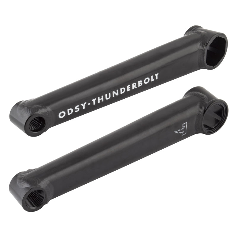 Thunderbolt Crankset - 170mm Left Hand Drive Rust Proof Black - Bicycle Warehouse