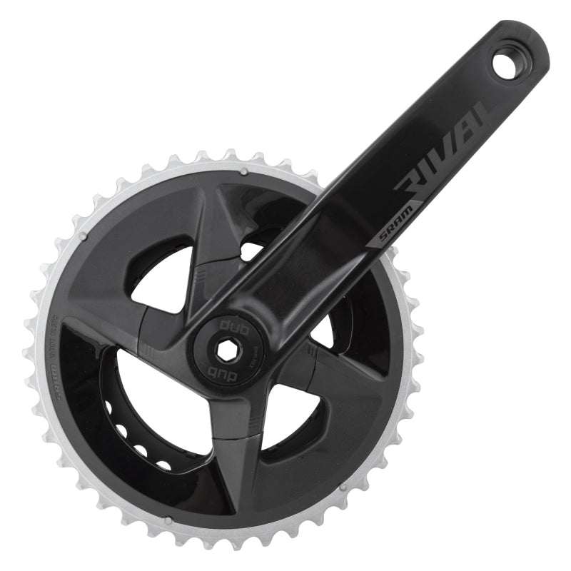 Rival AXS Wide Crankset - 172.5mm 12-Speed 43/30t 94 BCD DUB Spindle Interface BLK D1 - Bicycle Warehouse