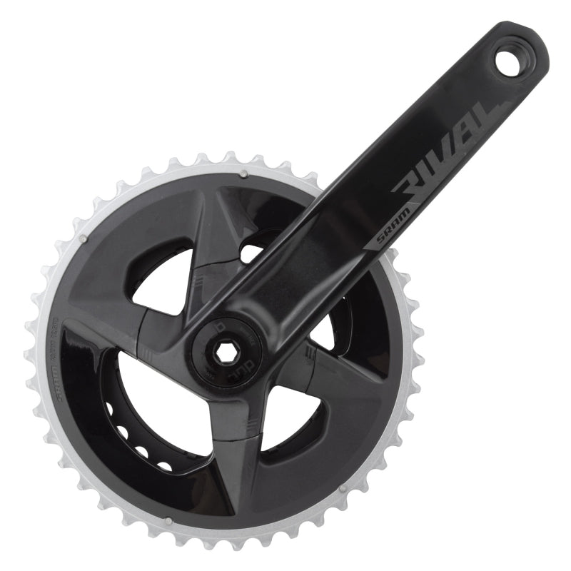Rival AXS Wide Crankset - 175mm 12-Speed 43/30t 94 BCD DUB Spindle Interface BLK D1 - Bicycle Warehouse