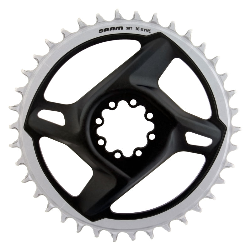 X-Sync Road Direct Mount Chainring RED/Force - 38t 12-Speed 8-Bolt Direct Mount Gray - Bicycle Warehouse
