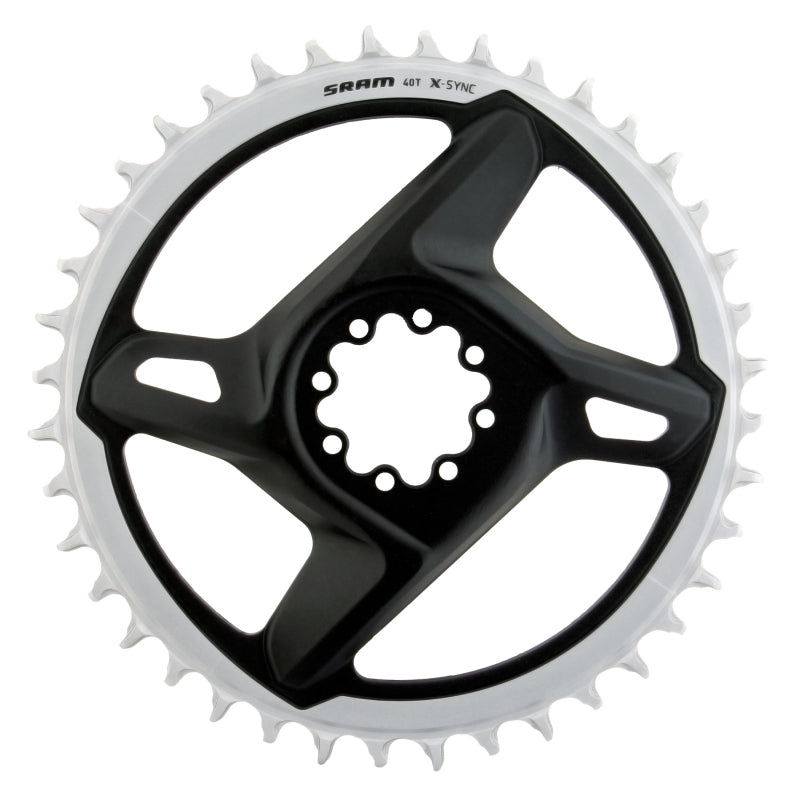 X-Sync Road Direct Mount Chainring RED/Force - 40t 12-Speed 8-Bolt Direct Mount Gray - Bicycle Warehouse