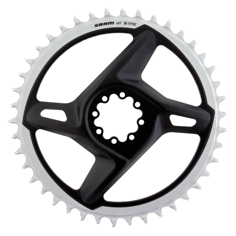 X-Sync Road Direct Mount Chainring RED/Force - 42t 12-Speed 8-Bolt Direct Mount Gray - Bicycle Warehouse