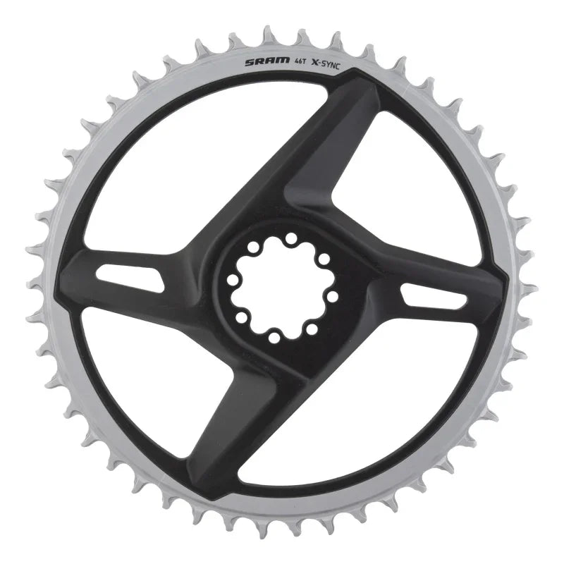 X-Sync Road Direct Mount Chainring RED/Force - 46t 12-Speed 8-Bolt Direct Mount Gray - Bicycle Warehouse