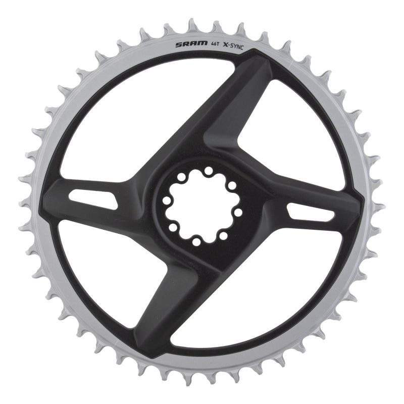 X-Sync Road Direct Mount Chainring RED/Force - 46t 12-Speed 8-Bolt Direct Mount Gray - Bicycle Warehouse