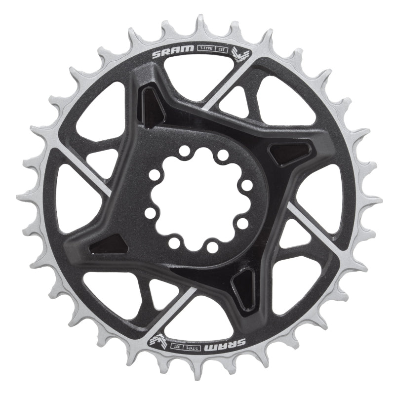 X0 Eagle T-Type Direct Mount Chainring - 32t 12-Speed 8-Bolt Direct Mount 3mm Offset Aluminum BLK D1 - Bicycle Warehouse