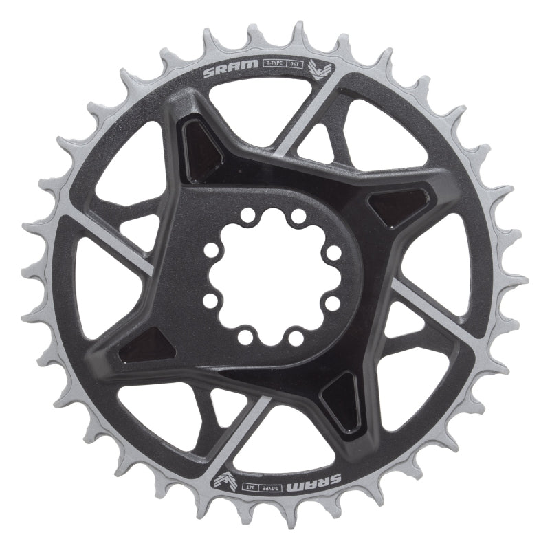 X0 Eagle T-Type Direct Mount Chainring - 34t 12-Speed 8-Bolt Direct Mount 3mm Offset Aluminum BLK D1 - Bicycle Warehouse