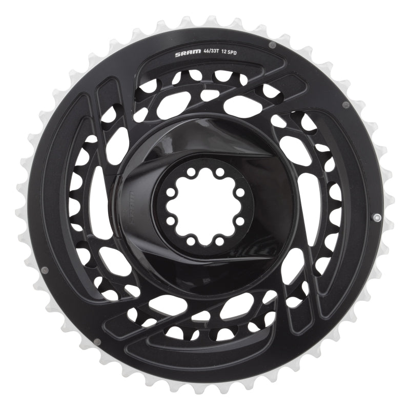 Force 2x Chainring Kit - 46/33t 2x12-Speed 8-Bolt Direct Mount Black D2 - Bicycle Warehouse