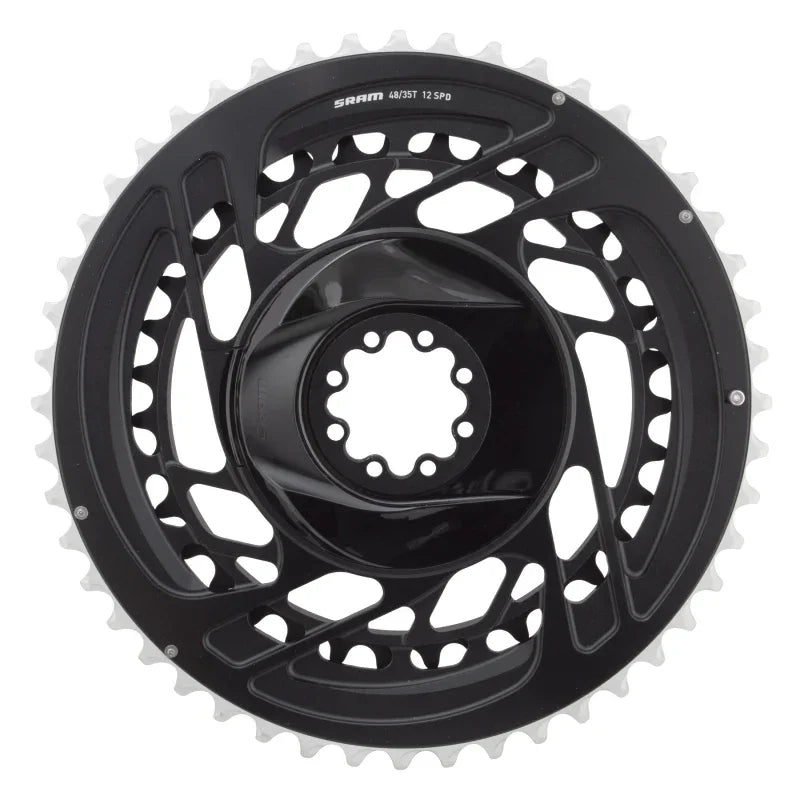 Force 2x Chainring Kit - 48/35t 2x12-Speed 8-Bolt Direct Mount Black D2 - Bicycle Warehouse