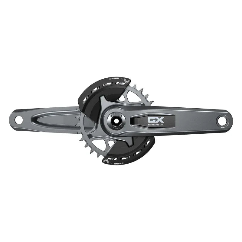 GX Eagle T-Type Wide Crankset - 175mm 12-Speed 32t Chainring Direct Mount 2-Guards DUB Spindle Interface Dark Polar - Bicycle Warehouse