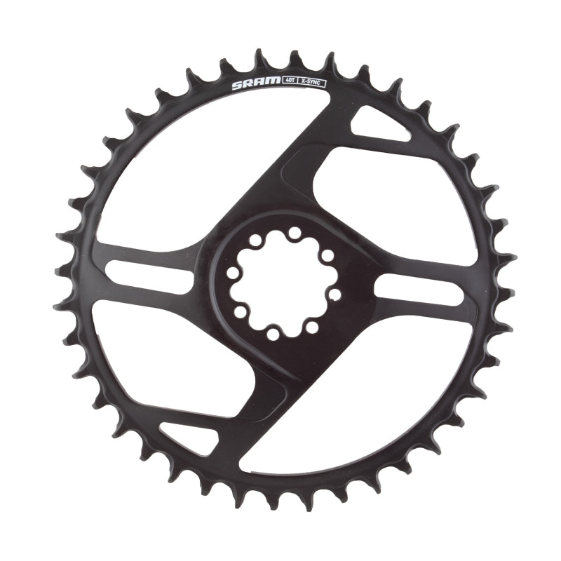 X-Sync Apex 1x Steel Chainring 8-bolt 40t Black - Bicycle Warehouse