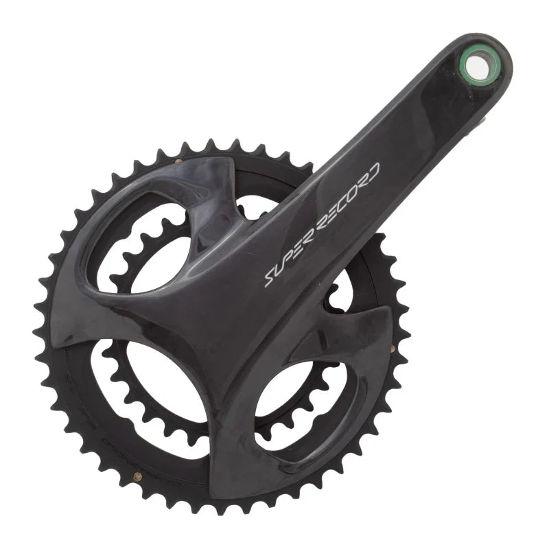 Super Record Wireless Crankset - 175mm 12-Speed 45/29t Campy 121/88 Asym BCD Ultra Torque Spindle Carbon - Bicycle Warehouse