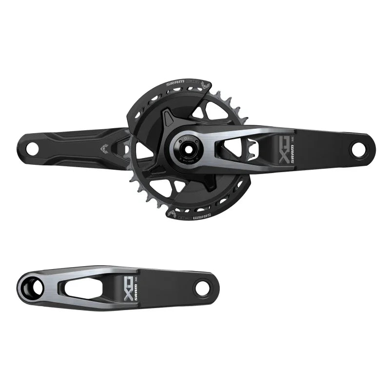 X0 Eagle T-Type Wide Crankset - 175mm 12-Speed 32t Chainring Direct Mount 2-Guards DUB Spindle Interface BLK V2 - Bicycle Warehouse