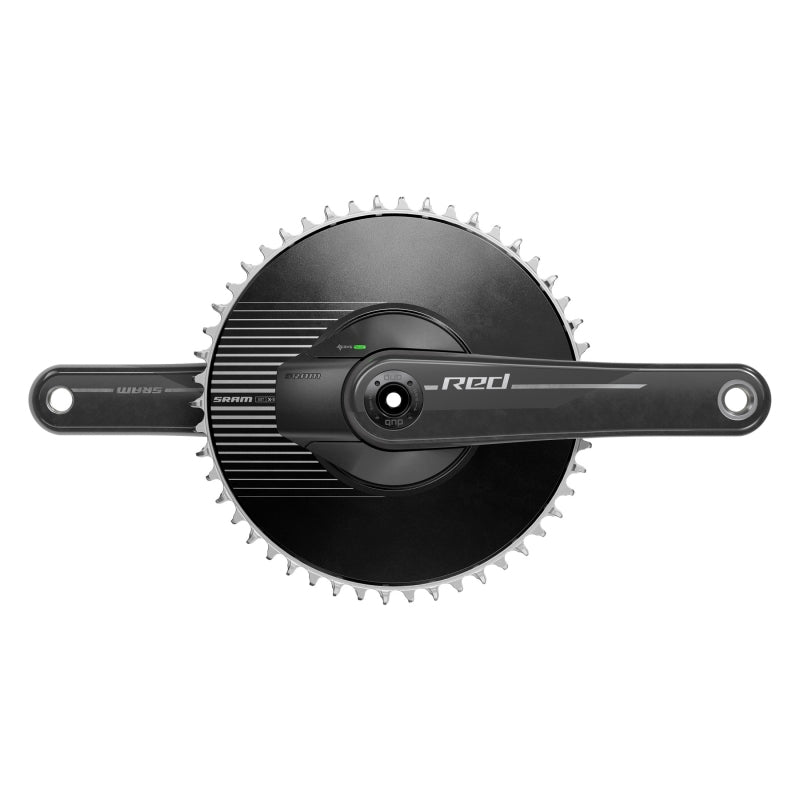 RED 1 AXS Power Meter Crankset - 165mm 12-Speed 50t Aero Chainring 8-Bolt Direct Mount DUB Spindle Interface Natural Carbon E1 - Bicycle Warehouse