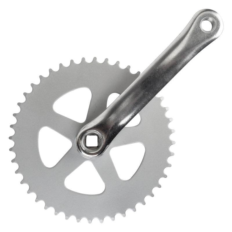 Alloy Single Speed 170x44 (3/32) 113 SQR JIS crankset silver - Bicycle Warehouse