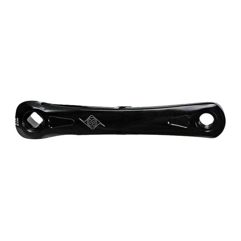 Alloy Left Arm 175mm SQR JIS crankset black - Bicycle Warehouse