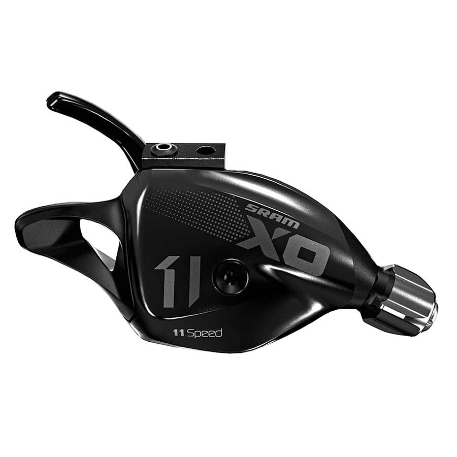 X01 11-Speed Trigger Shifter Includes Handlebar Clamp BLK Gray White logo Cable Housing Sold Separately - Bicycle Warehouse