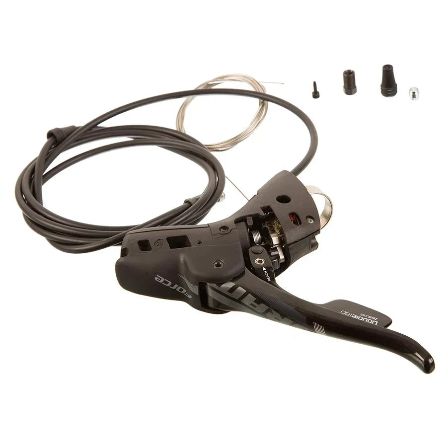 Force 22 Hydraulic Road Rear DoubleTap Lever Complete 2000mm Hose Fittings - Bicycle Warehouse