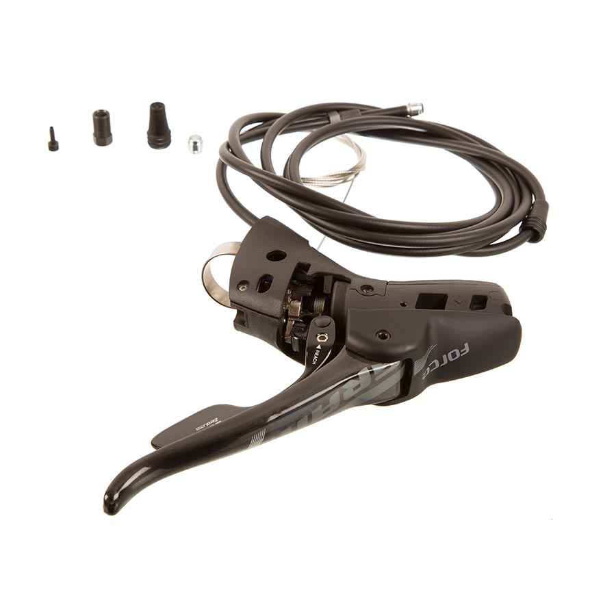 Force 22 Hydraulic Road Front DoubleTap Lever Complete 2000mm Hose Fittings - Bicycle Warehouse