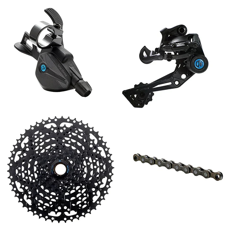 Three Prime 9 X-Wide Groupset Multi Shift - Bicycle Warehouse
