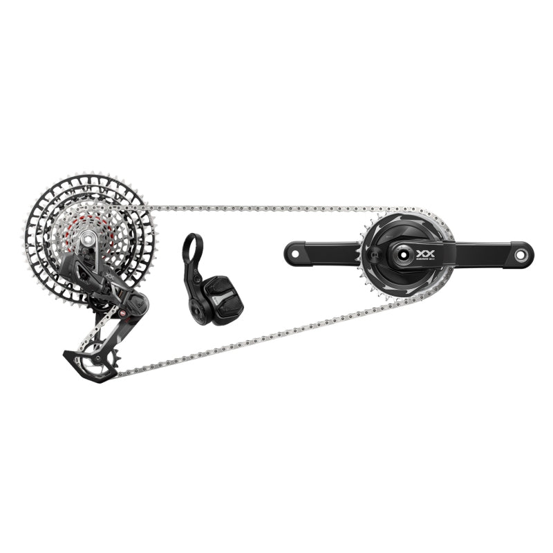 XX SL T-Type Eagle Transmission Power Meter Group - 170mm 34t Chainring AXS POD Controller 10-52t Cassette Rear Derailleur Chain - Bicycle Warehouse