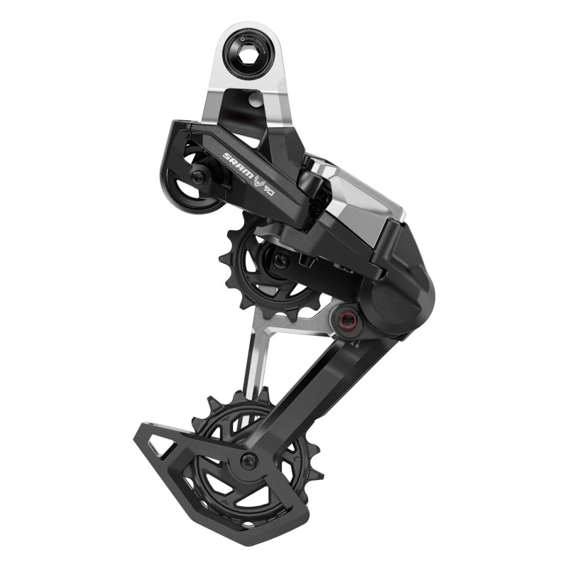 SRAM Eagle 90 T-Type Rear Derailleur - 12-Speed Long Cage 52t Max Full Mount Aluminum Cage BLK/Silver - Bicycle Warehouse