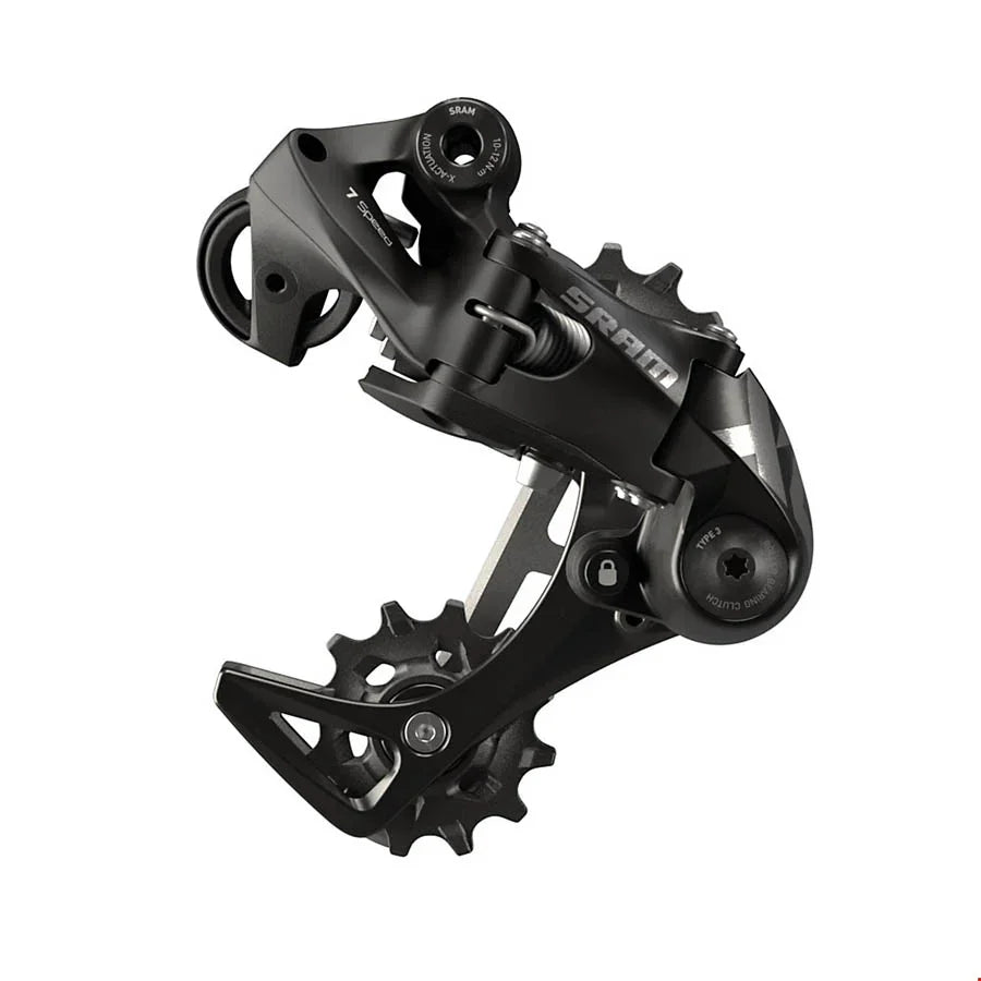 X01 DH Rear Derailleur - 7-Speed Medium Cage Black with Clutch A3 - Bicycle Warehouse