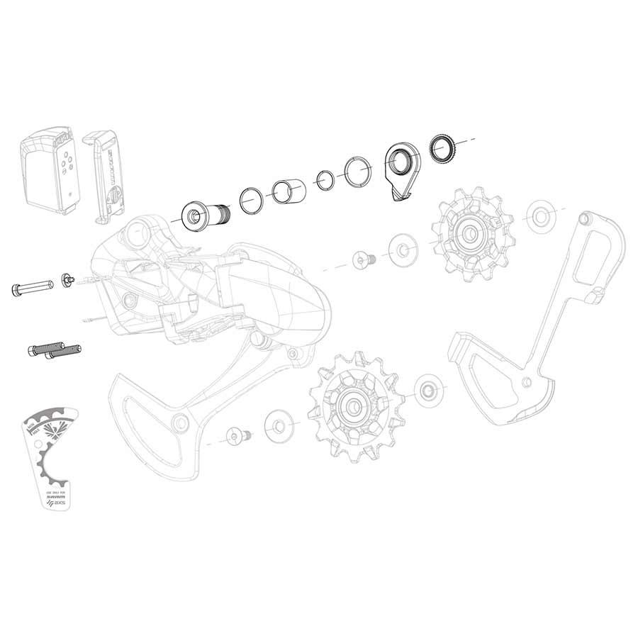 XX1 Eagle AXS Rear Derailleur B-Bolt and Limit Screw Kit - Bicycle Warehouse