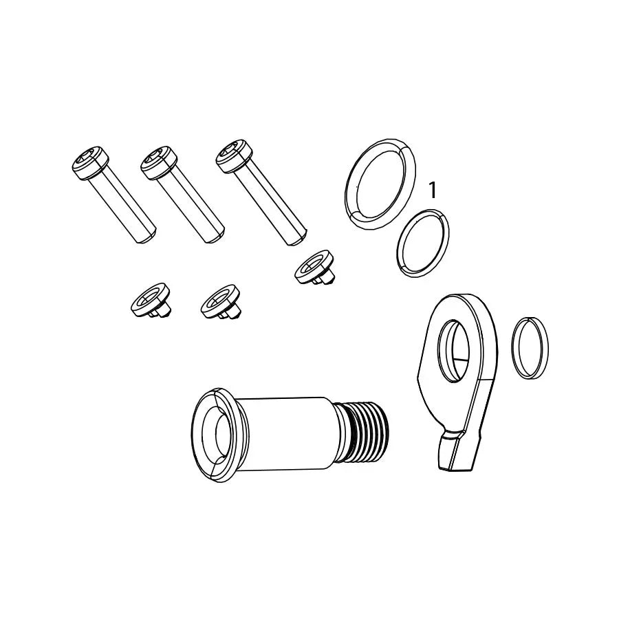 GX 2X11 Rear Derailleur B Bolt and Limit Screw Kit - Bicycle Warehouse