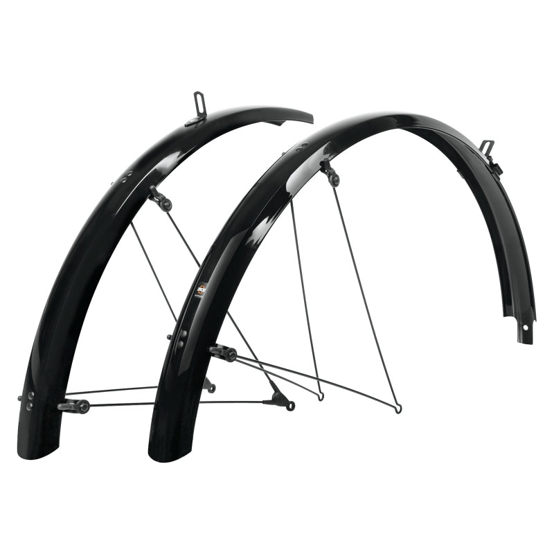 B53 Bluemels Full Coverage Fender Set - 53mm 26 x 1-1.9" Black - Bicycle Warehouse