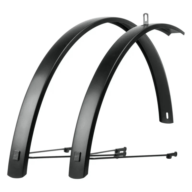 Edge AL Aluminum Fender Set 56mm 700x50 Black - Bicycle Warehouse