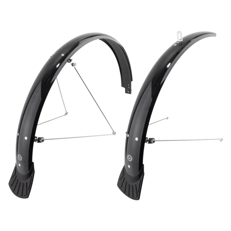 Full Pair 26` MTB 26` x 60mm Polycarbonate Black 48mm / 1.90` - Bicycle Warehouse
