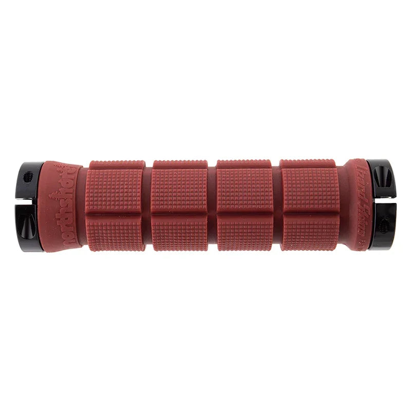 Northshore Lock-On Grips 130mm Deep Red - Bicycle Warehouse