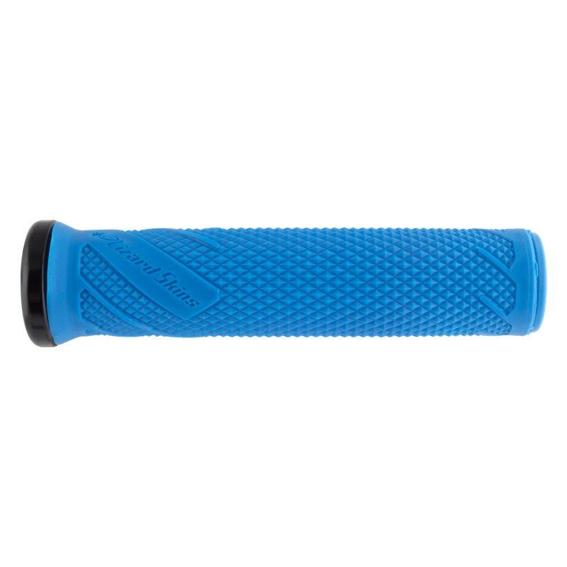 Wasatch Lock-On Grips - Blue - Bicycle Warehouse