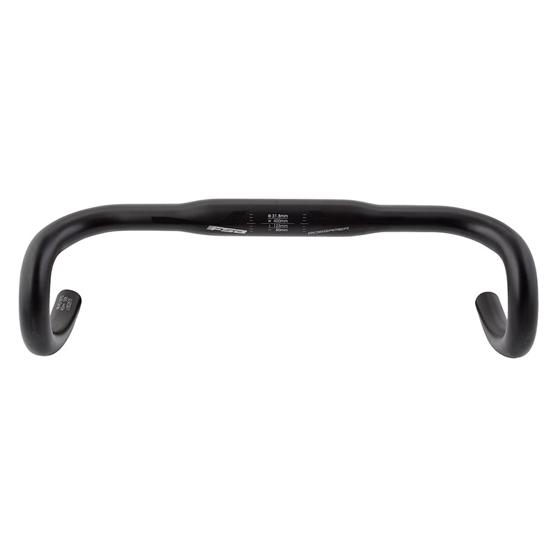 Full Speed Ahead Gossamer Compact Drop Handlebar - Aluminum 31.8mm 40cm BLK - Bicycle Warehouse