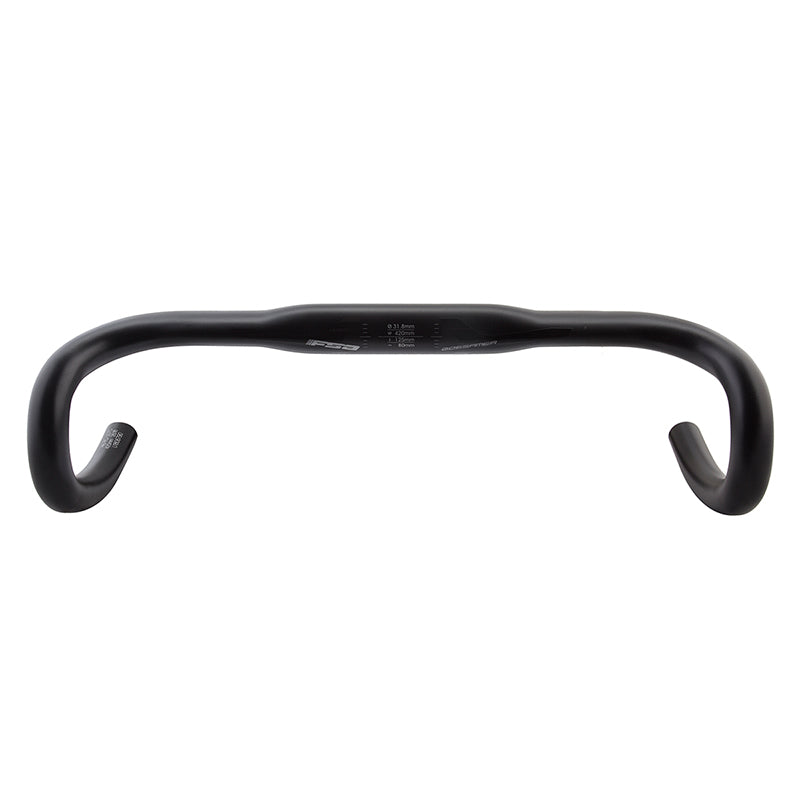 Full Speed Ahead Gossamer Compact Drop Handlebar - Aluminum 31.8mm 42cm BLK - Bicycle Warehouse