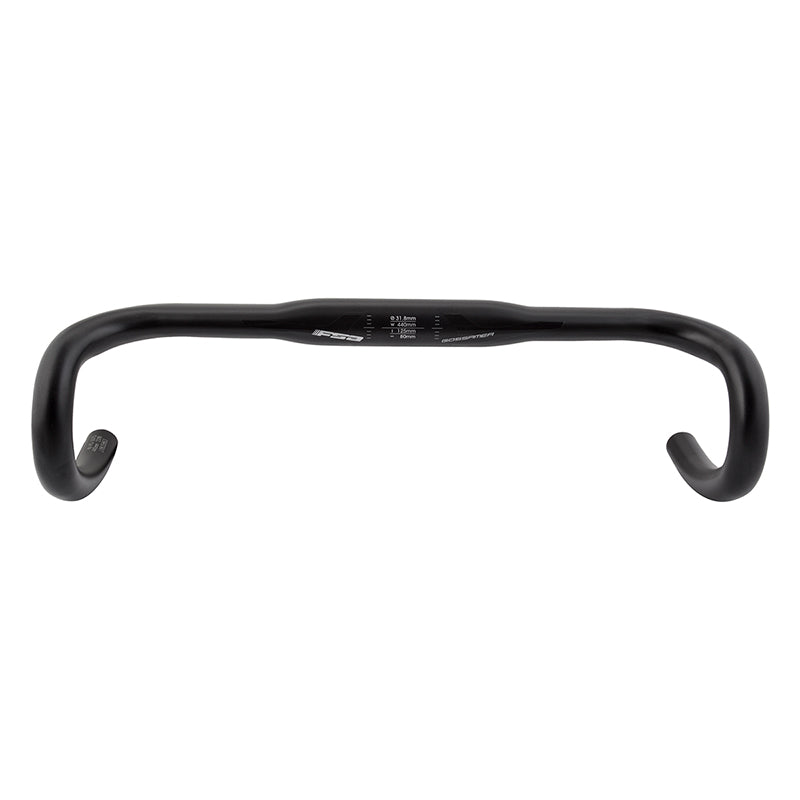 Full Speed Ahead Gossamer Compact Drop Handlebar - Aluminum 31.8mm 44cm BLK - Bicycle Warehouse