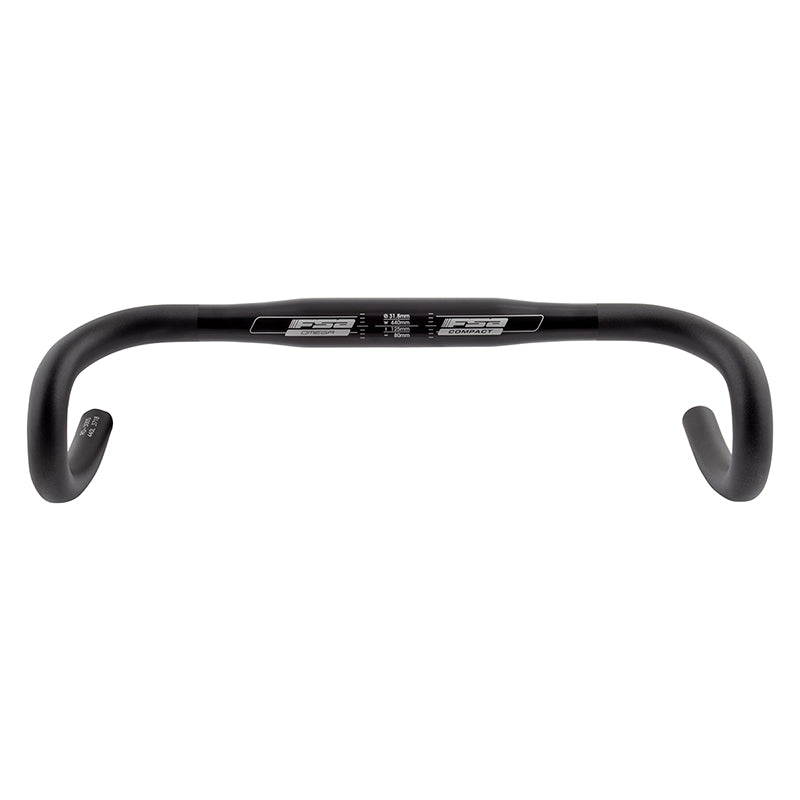 Full Speed Ahead Omega Compact Drop Handlebar - Aluminum 31.8mm 44cm Black - Bicycle Warehouse