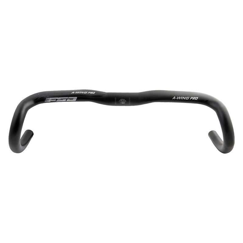 Full Speed Ahead A-Wing Pro AGX Drop Handlebar - Aluminum 31.8mm 44cm Black - Bicycle Warehouse