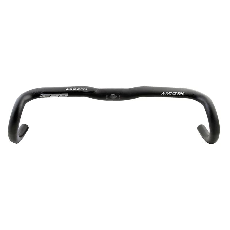 Full Speed Ahead A-Wing Pro AGX Drop Handlebar - Aluminum 31.8mm 46cm Black - Bicycle Warehouse