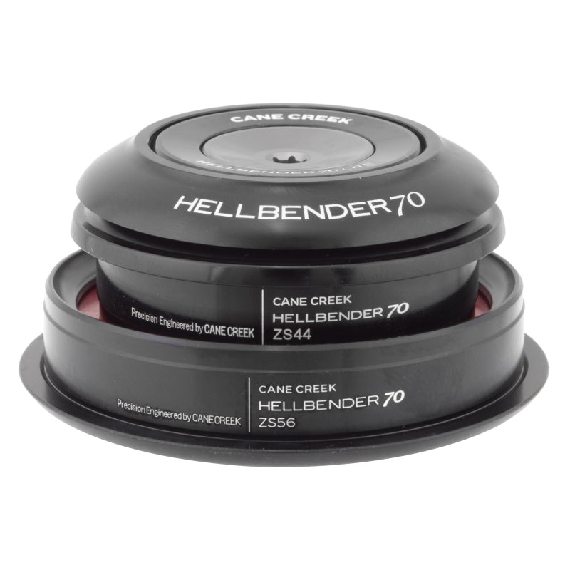 Hellbender 70 Lite Headset - ZS44/28.6/H8 ZS56/40 Tapered Black - Bicycle Warehouse