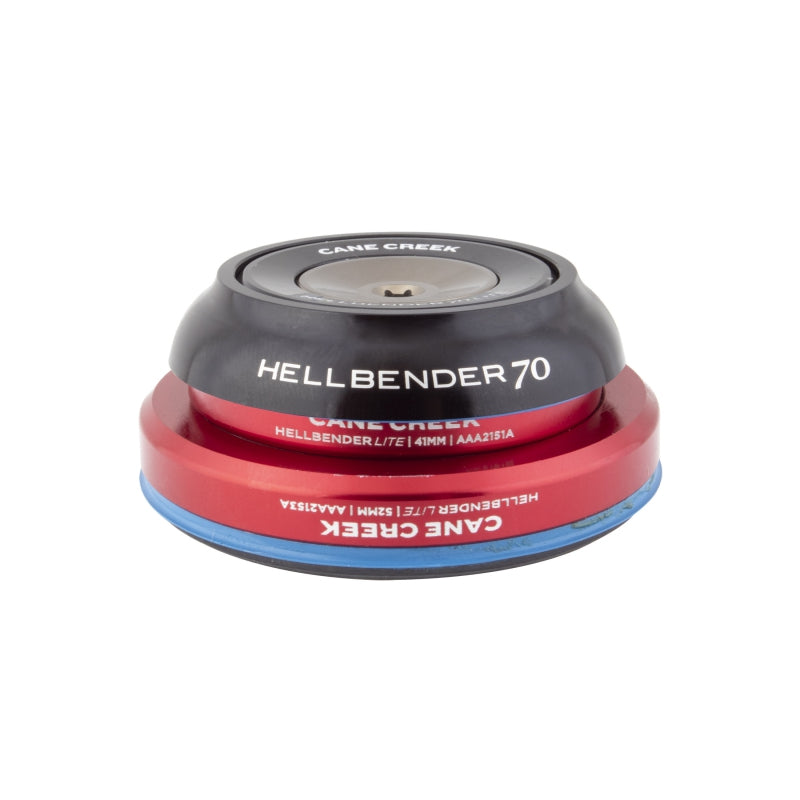 Hellbender 70 Lite Headset - IS41/28.6/H9|IS52/40 B Tapered Black - Bicycle Warehouse