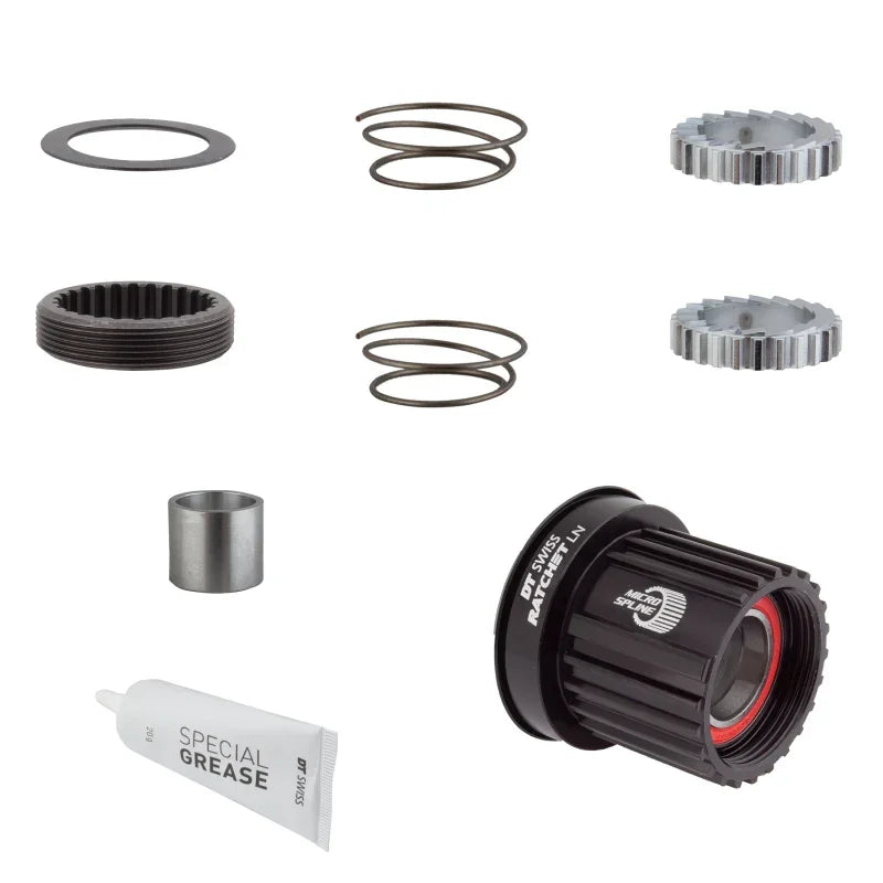 Ratchet LN Freehub Body Upgrade Kit - Shimano Micro Spline Standard Aluminum Sealed Bearing 36T - Bicycle Warehouse