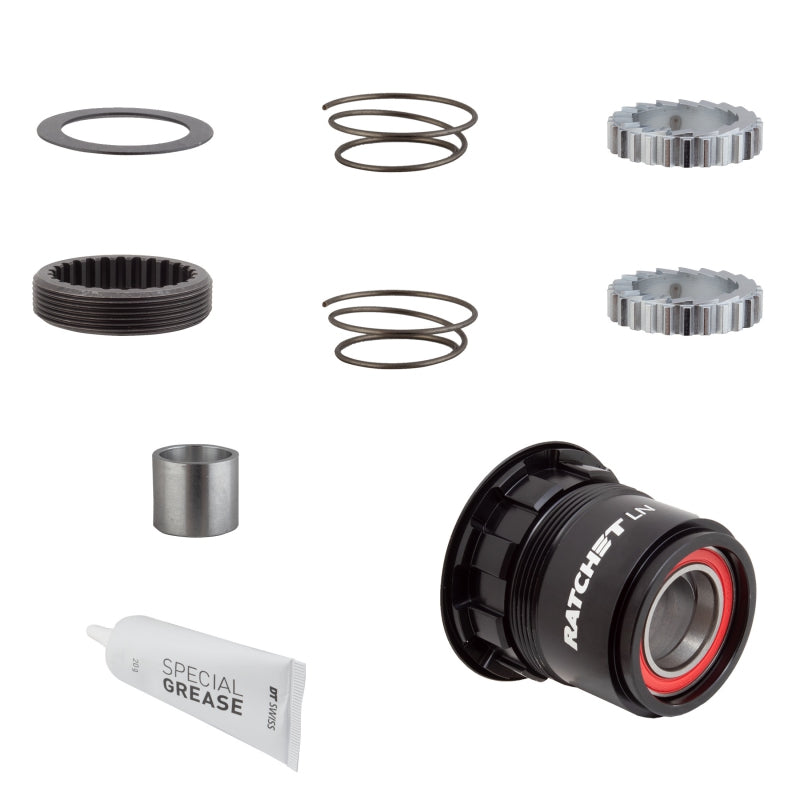 Ratchet LN Freehub Body Upgrade Kit - SRAM XDR Standard Aluminum Sealed Bearing 18T - Bicycle Warehouse
