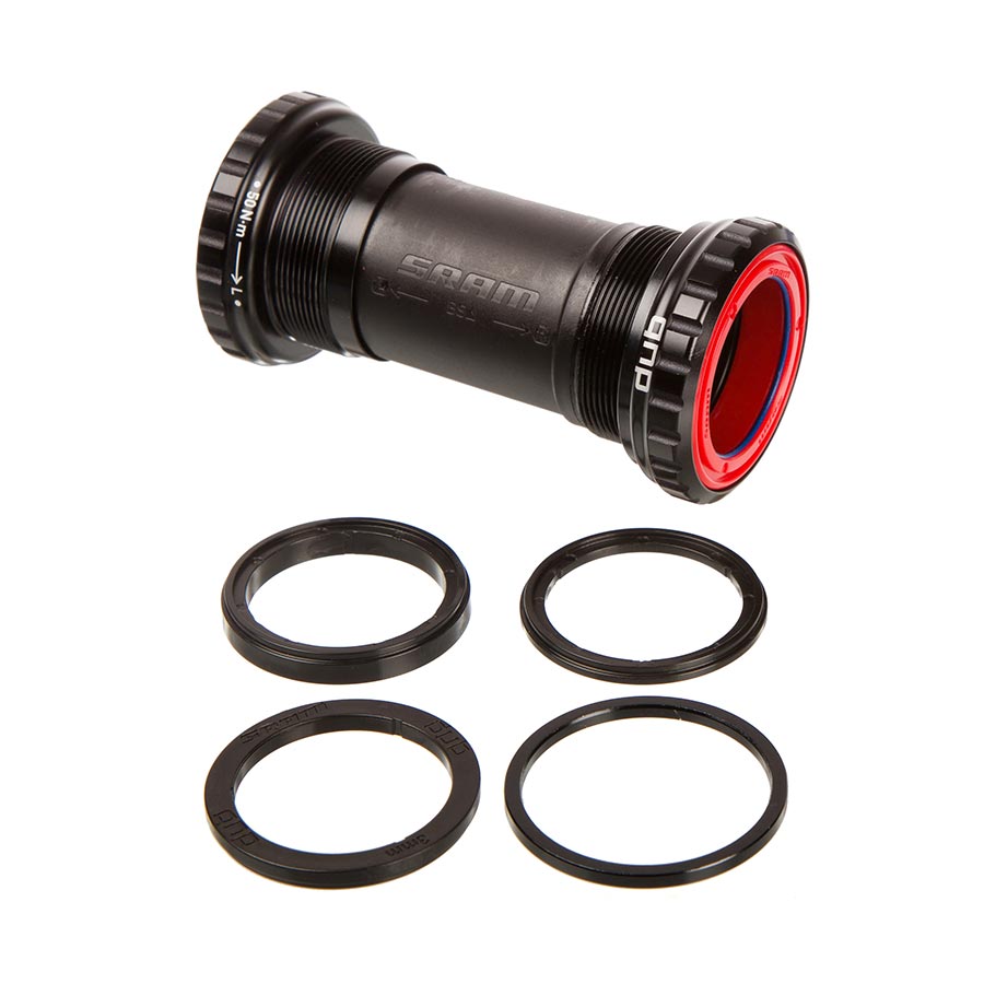 DUB Wide English Ceramic Bottom Bracket - English/BSA 68/73mm 73 Road-Wide BLK - Bicycle Warehouse