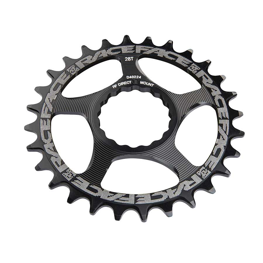 RaceFace Narrow Wide Chainring: Direct Mount CINCH 24t Black - Bicycle Warehouse