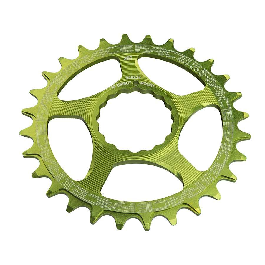 RaceFace Narrow Wide Chainring: Direct Mount CINCH 30t Green - Bicycle Warehouse