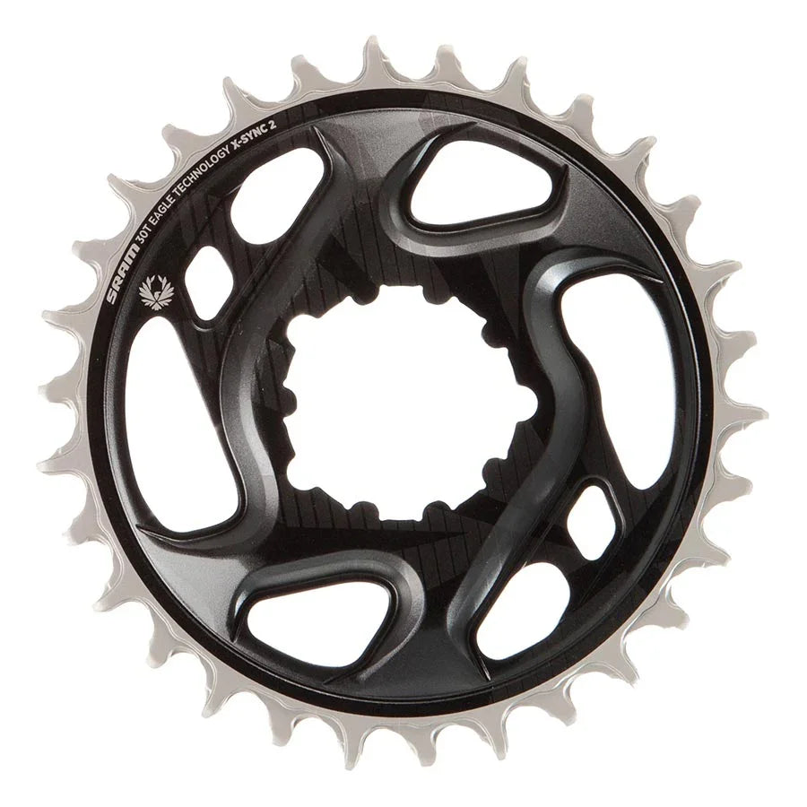 X-Sync Eagle 12sp 6mm DM Chainring Forged 30t Lunar - Bicycle Warehouse