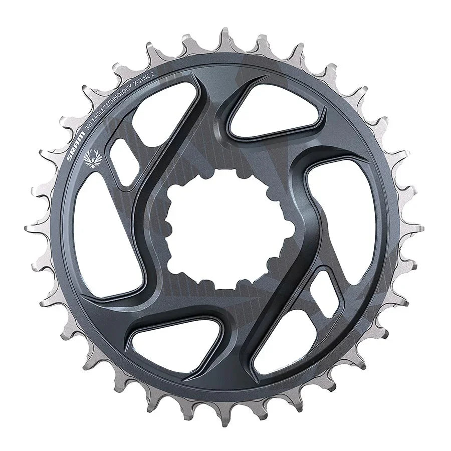 Eagle X-SYNC 2 Direct Mount Chainring - 34t Direct Mount 3mm Offset For Boost Lunar Grey - Bicycle Warehouse