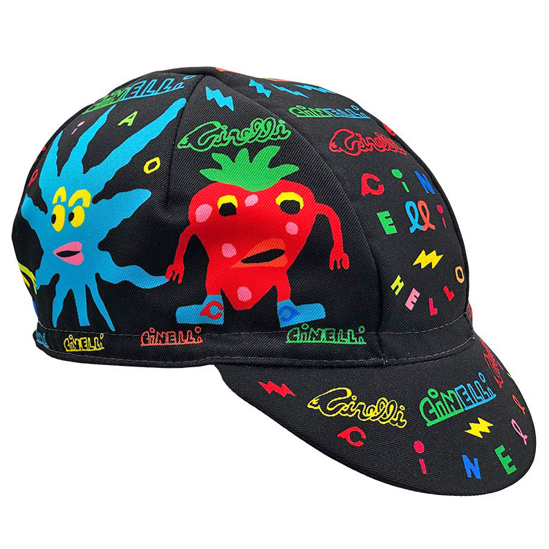 Cycling Cap Binkow Art Best Friends Black - Bicycle Warehouse