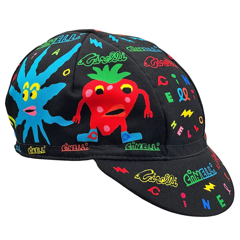 Cycling Cap Binkow Art Best Friends Black - Bicycle Warehouse
